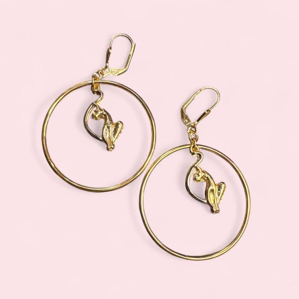 Y2k baby phat hoops dangly earrings